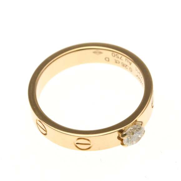CARTIER 18k Gold Diamond Love Ring - Picture 8 of 10